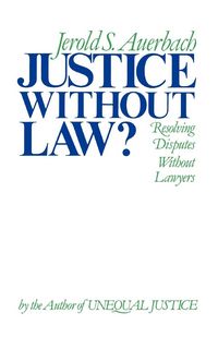 Produktbild: Justice Without Law?