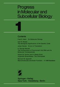 Produktbild: Progress in Molecular and Subcellular Biology