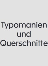 Produktbild: Typomanien und Querschnitte [frz]