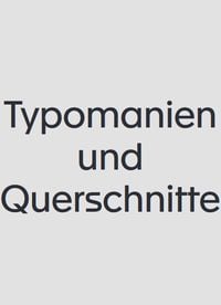 Produktbild: Typomanien und Querschnitte