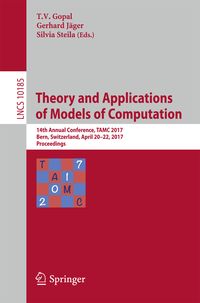 Produktbild: Theory and Applications of Models of Computation