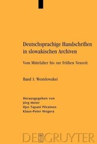 Produktbild: Deutschsprachige Handschriften in slowakischen Archiven