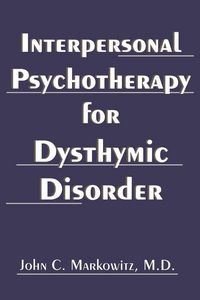 Produktbild: Interpersonal Psychotherapy for Dysthymic Disorder