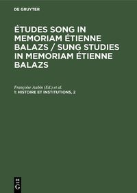 Produktbild: Histoire et institutions, 2