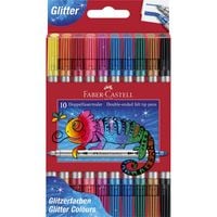 Produktbild: Faber-Castell Doppelfasermaler 10er Etui Glitzer