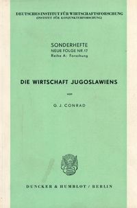 Produktbild: Die Wirtschaft Jugoslawiens.