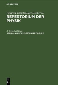 Produktbild: Akustik. Electricit&auml;tslehre