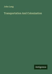 Produktbild: Transportation And Colonization