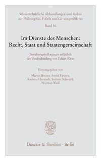 Produktbild: Im Dienste des Menschen: Recht, Staat und Staatengemeinschaft.