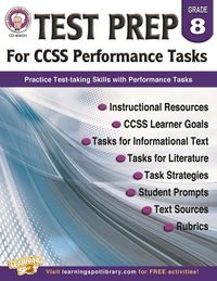 Produktbild: Test Prep for CCSS Performance Tasks, Grade 8