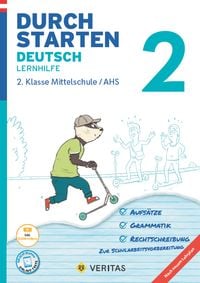 Produktbild: Durchstarten Deutsch 2. Klasse Mittelschule/AHS Lernhilfe