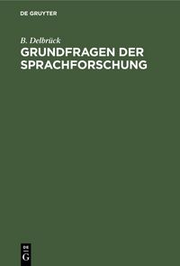 Produktbild: Grundfragen der Sprachforschung