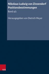Produktbild: Nikolaus Ludwig von Zinzendorf: Positionsbestimmungen