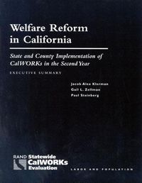 Produktbild: Welfare Reform in California