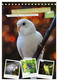Produktbild: Wellensittichkalender Jubil&auml;umsedition - 10 Jahre Wellensittichkalender! (Tischkalender 2026 DIN A5 hoch), CALVENDO Monatskalender