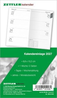 Produktbild: Kalenderersatzeinlage TP 1W/2S 2027