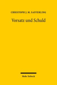 Produktbild: Vorsatz und Schuld