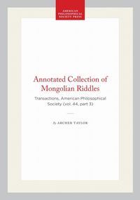Produktbild: Annotated Collection of Mongolian Riddles