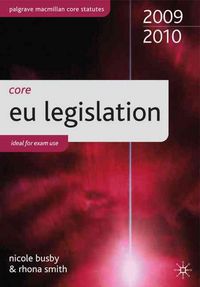 Produktbild: Core EU Legislation 2009-10