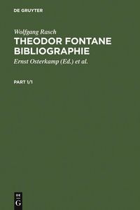 Produktbild: Theodor Fontane Bibliographie