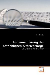 Produktbild: Sohr, F: Implementierung der betrieblichen Altersvorsorge