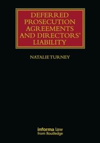Produktbild: Turney, N: Deferred Prosecution Agreements and Directors' Li