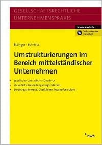 Produktbild: Umstrukturierungen im Bereich mittelst&auml;ndischer Unternehmen