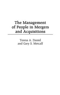 Produktbild: The Management of People in Mergers and Acquisitions