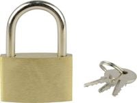 Produktbild: Br&uuml;der Mannesmann M 413-35 Vorh&auml;ngeschloss 32 mm verschieden schlie&szlig;end Goldgelb Schl&uuml;sselschloss