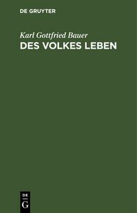 Produktbild: Des Volkes Leben