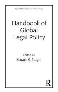 Produktbild: Handbook of Global Legal Policy