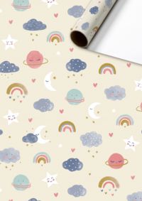 Produktbild: Geschenkpapier &bdquo;Hiroko&ldquo; | 70 cm &times; 2 m, 80 g/m&sup2;, beige
