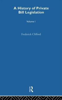 Produktbild: A History of Private Bill Legislation