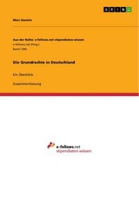 Produktbild: Die Grundrechte in Deutschland