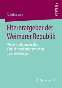 Produktbild: Elternratgeber der Weimarer Republik