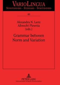 Produktbild: Grammar between Norm and Variation