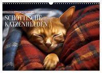 Produktbild: Schottische Katzenhelden (Wandkalender 2026 DIN A3 quer), CALVENDO Monatskalender