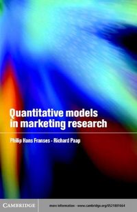 Produktbild: Quantitative Models in Marketing Research