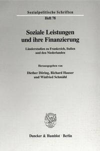 Produktbild: Soziale Leistungen und ihre Finanzierung.