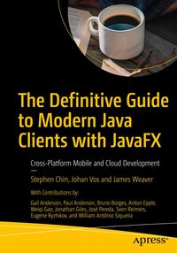 Produktbild: The Definitive Guide to Modern Java Clients with JavaFX