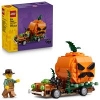 Produktbild: LEGO Pickup mit Halloweenk&uuml;rbis Modellbau - Deko zum Tag der Toten 40822