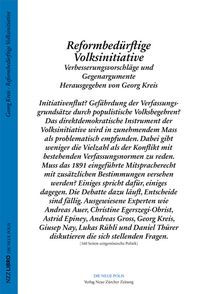 Produktbild: Reformbed&uuml;rftige Volksinitiative