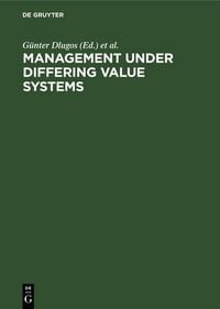 Produktbild: Management Under Differing Value Systems