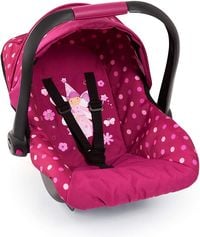 Produktbild: Bayer Design 67967AA - Puppen-Autositz Deluxe Car Seat, mit Dach, Fee-Motiv, bordeaux