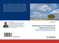 Produktbild: Estimation in the Presence of Measurement errors