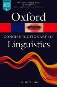 Produktbild: The Concise Oxford Dictionary of Linguistics