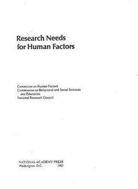 Produktbild: Research Needs for Human Factors
