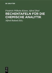 Produktbild: Rechentafeln f&uuml;r die chemische Analytik