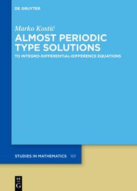 Produktbild: Almost Periodic Type Solutions