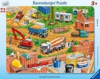 Produktbild: Rahmenpuzzle Ravensburger Arbeit auf der Baustelle 12 Teile